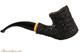 Brebbia Naif Rustic Bent Tobacco Pipe - Wood Band Right Side